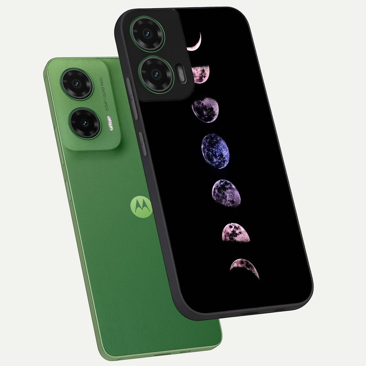  Crimson All Planets phone case For Moto G35 showing premium glass back cover with detailed artwork