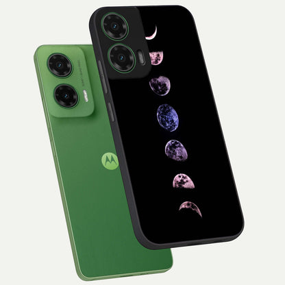  Crimson All Planets phone case For Moto G35 showing premium glass back cover with detailed artwork