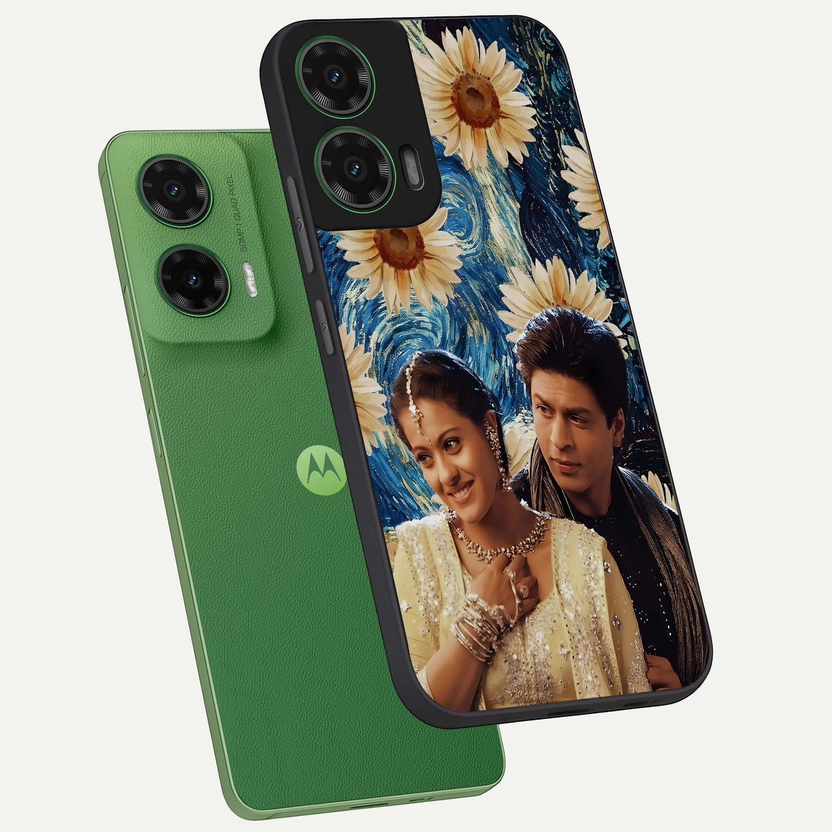  Eternal Love Story phone case For Moto G35 showing premium glass back cover with detailed artwork