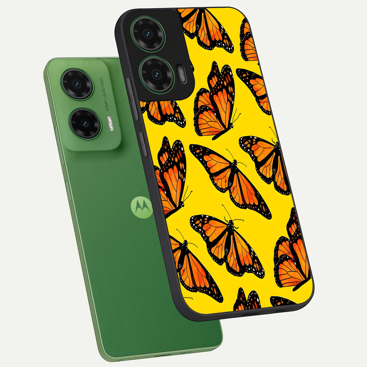 Golden Wing Flight phone case For Moto G35 showing premium glass back cover with detailed artwork