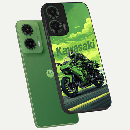  Greenery Sky phone case For Moto G35 showing premium glass back cover with detailed artwork