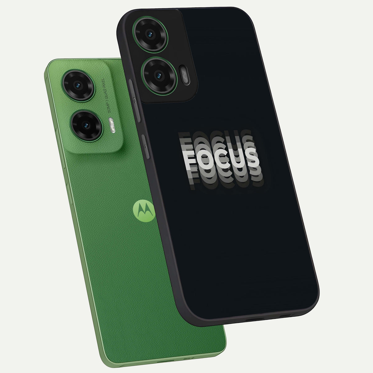  Mono Focus Vision phone case For Moto G35 showing premium glass back cover with detailed artwork