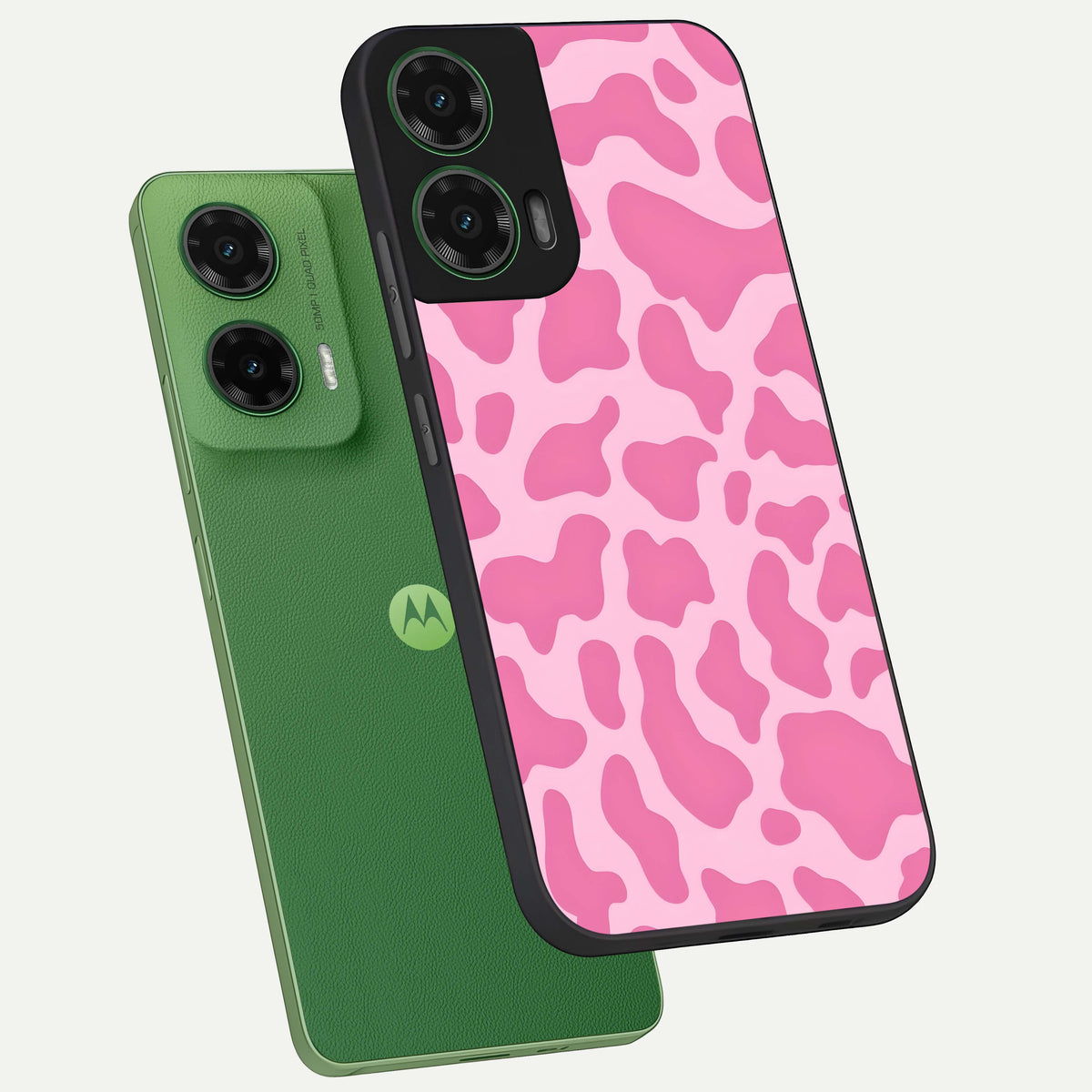  Pinkish Scenery phone case For Moto G35 showing premium glass back cover with detailed artwork