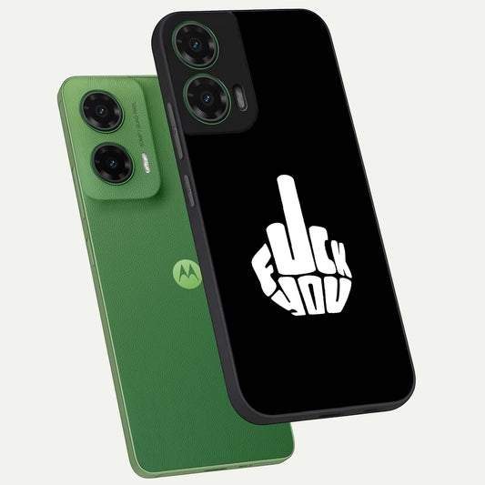  Rebel Mode On phone case For Moto G35 showing premium glass back cover with detailed artwork