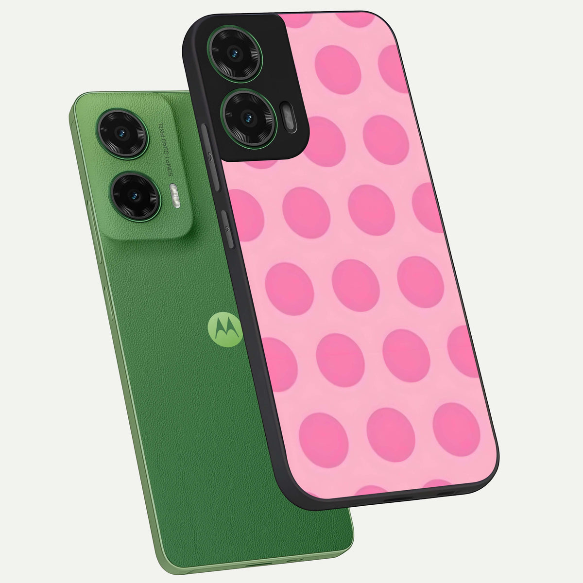  Sweet Dot Dreams phone case For Moto G35 showing premium glass back cover with detailed artwork