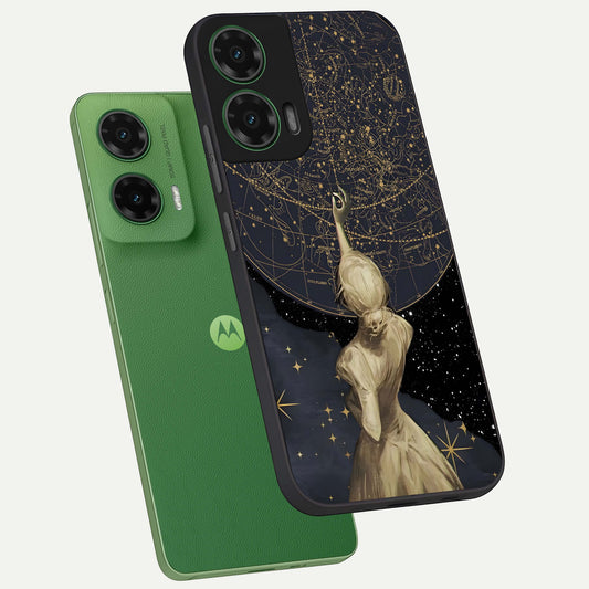  Taylor Swift Girl phone case For Moto G35 showing premium glass back cover with detailed artwork
