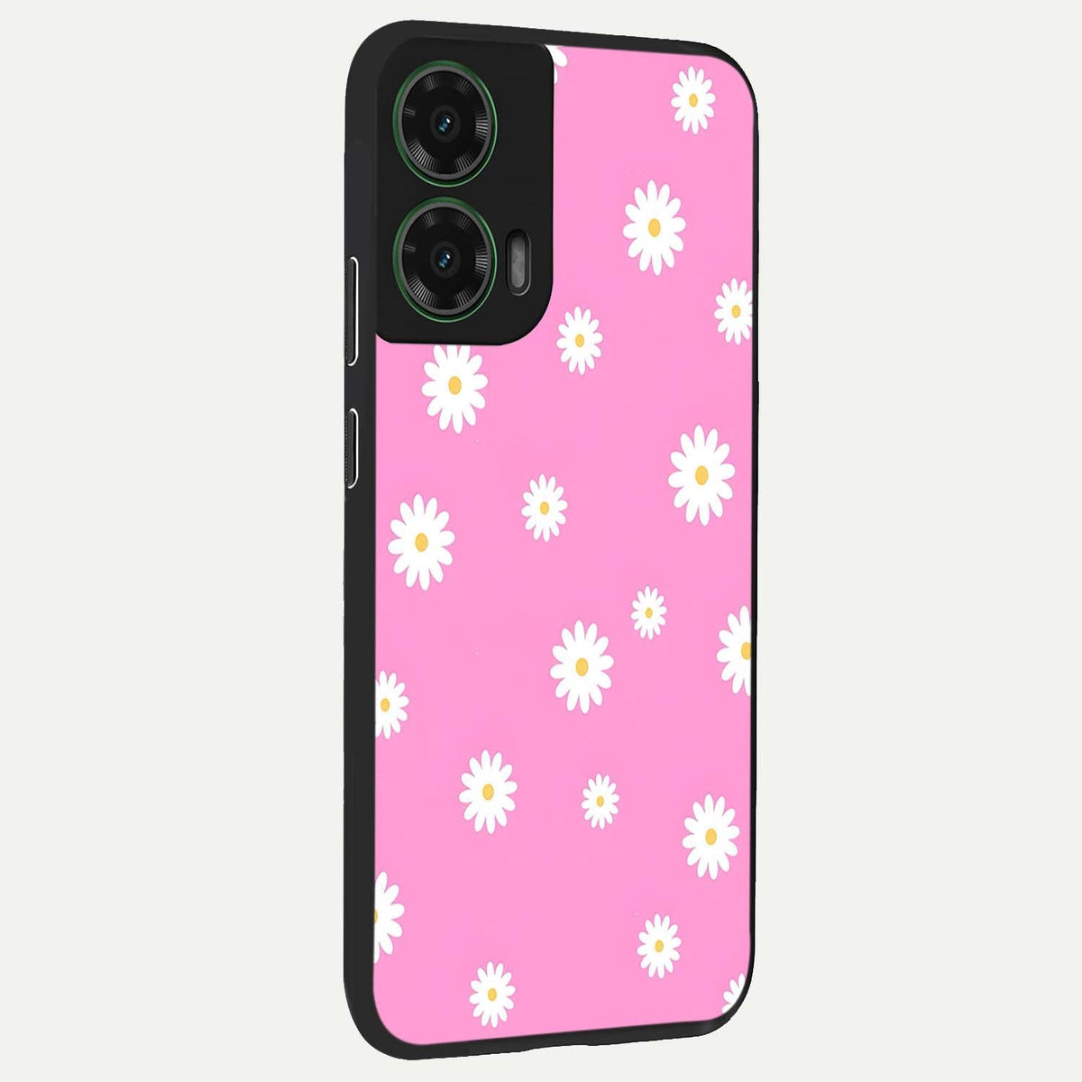  Bubblegum Daisy Pop back cover For Moto G35 slim fit glass case with vibrant aesthetic design
