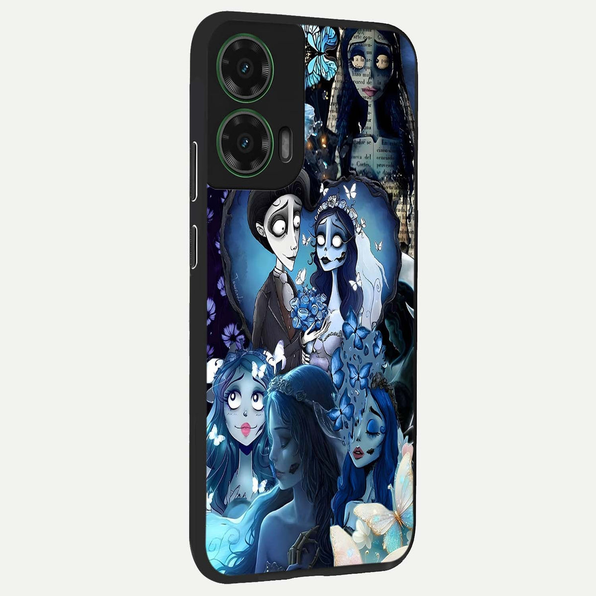  Butterfly Ghost Soul back cover For Moto G35 slim fit glass case with vibrant aesthetic design