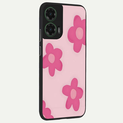  Candy Bloom Dreams back cover For Moto G35 slim fit glass case with vibrant aesthetic design