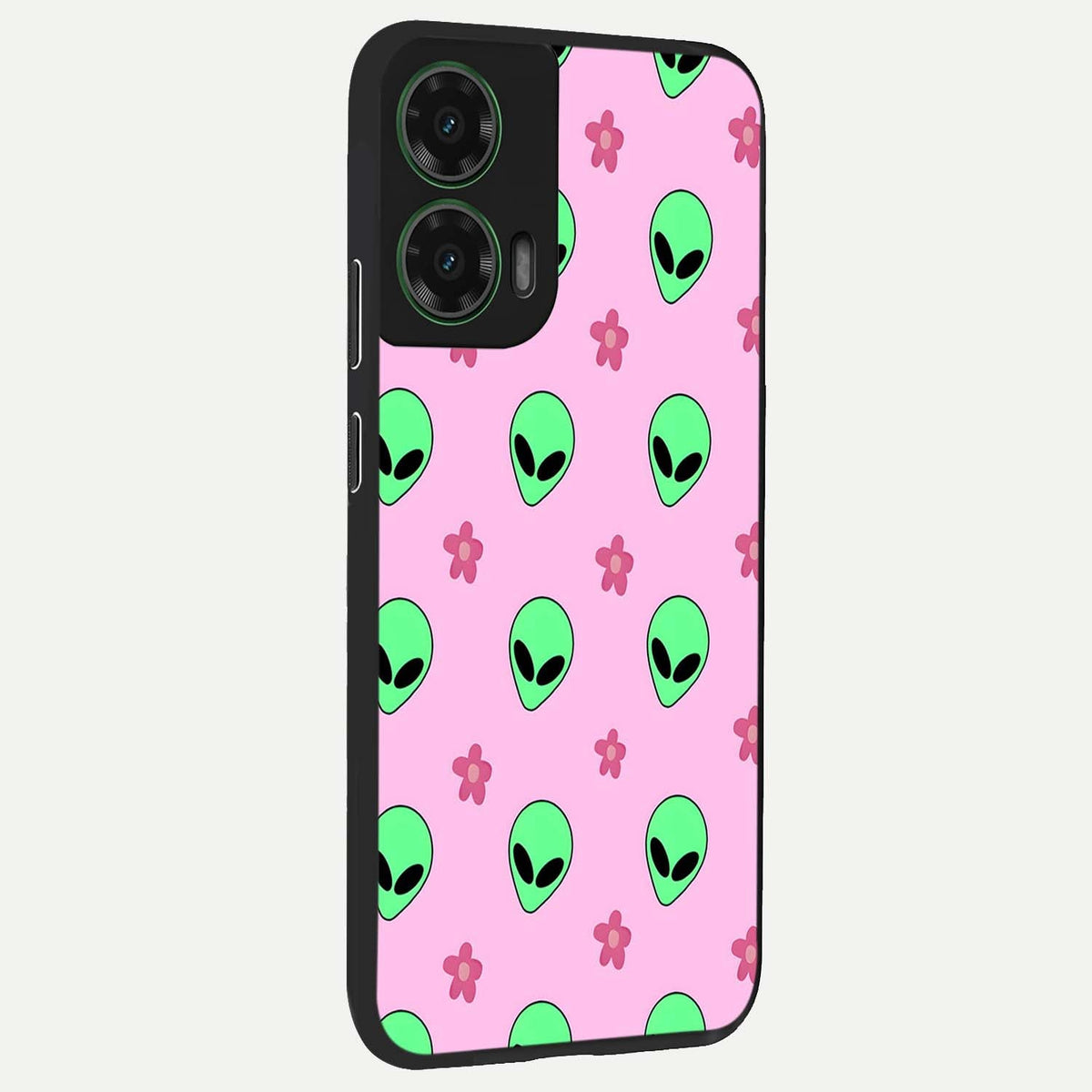  Cosmic Cute Crush back cover For Moto G35 slim fit glass case with vibrant aesthetic design