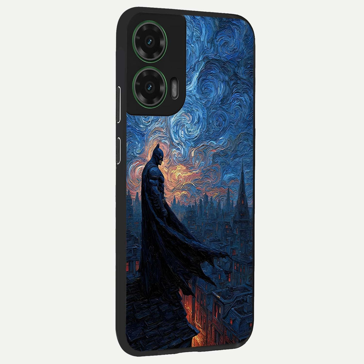  Dark Knight Dusk back cover For Moto G35 slim fit glass case with vibrant aesthetic design