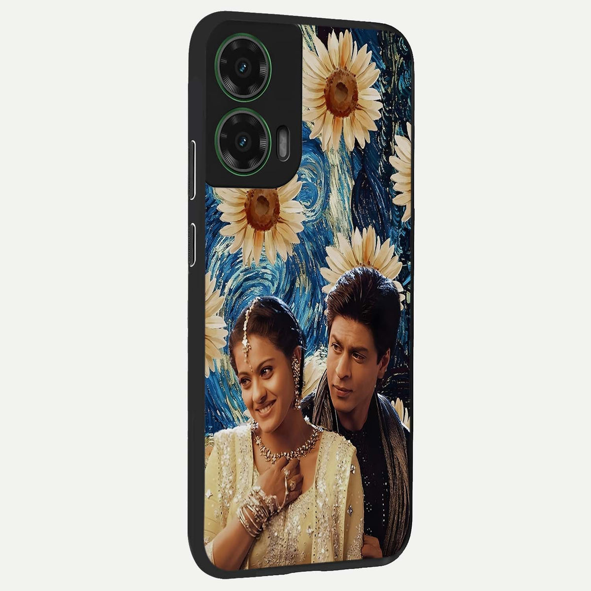  Eternal Love Story back cover For Moto G35 slim fit glass case with vibrant aesthetic design