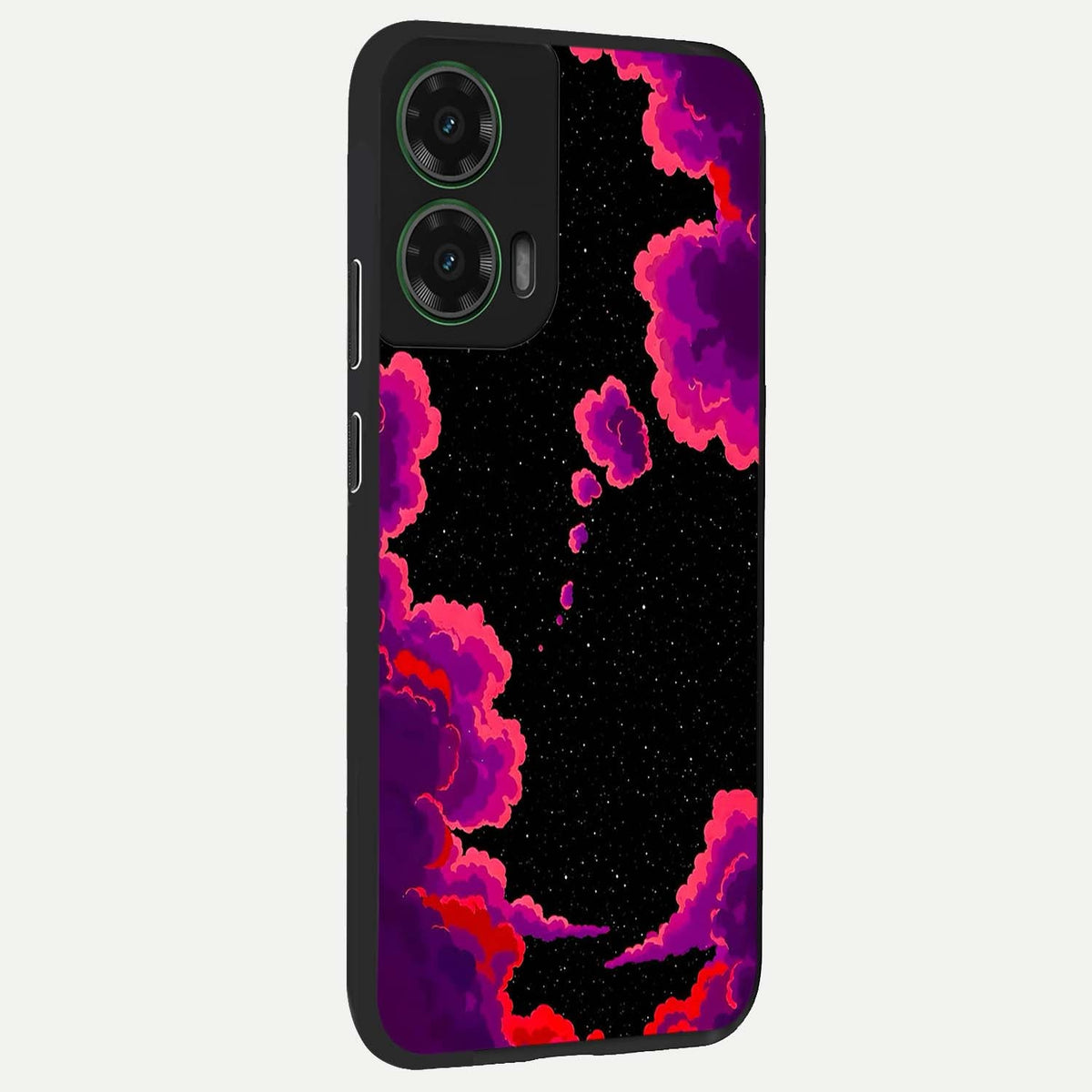  Galaxy Dream Frame back cover For Moto G35 slim fit glass case with vibrant aesthetic design