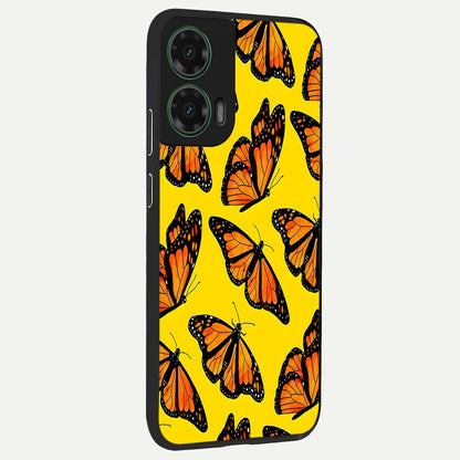  Golden Wing Flight back cover For Moto G35 slim fit glass case with vibrant aesthetic design