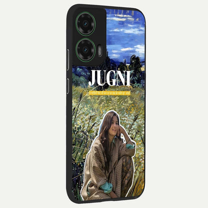  Jugni Soul Vibes back cover For Moto G35 slim fit glass case with vibrant aesthetic design