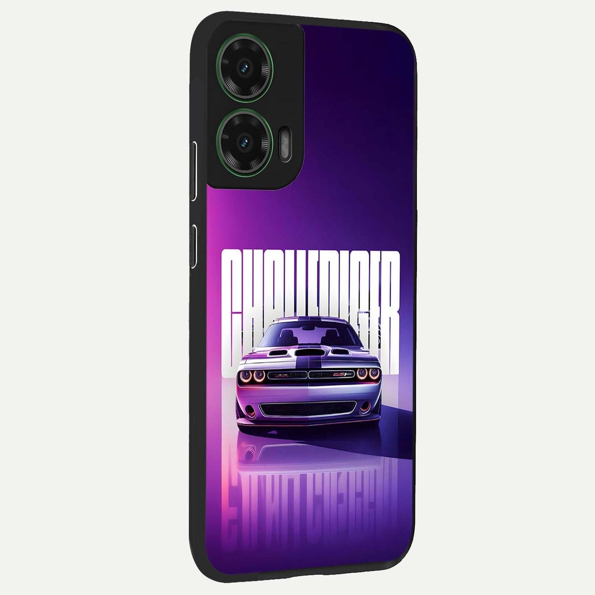  Midnight Muscle Ride back cover For Moto G35 slim fit glass case with vibrant aesthetic design