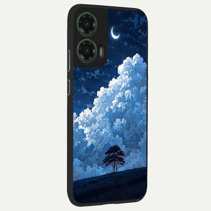  Midnight Sky Serenity back cover For Moto G35 slim fit glass case with vibrant aesthetic design