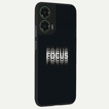  Mono Focus Vision back cover For Moto G35 slim fit glass case with vibrant aesthetic design
