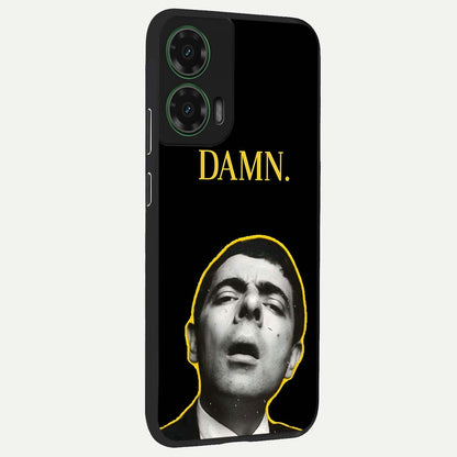  Mr Bean Damn back cover For Moto G35 slim fit glass case with vibrant aesthetic design