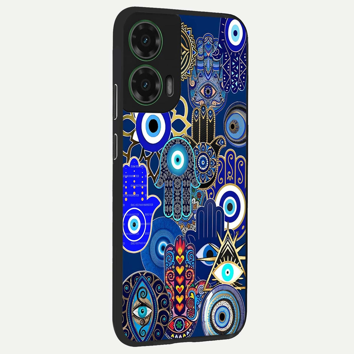  Mystic Palm Guard back cover For Moto G35 slim fit glass case with vibrant aesthetic design