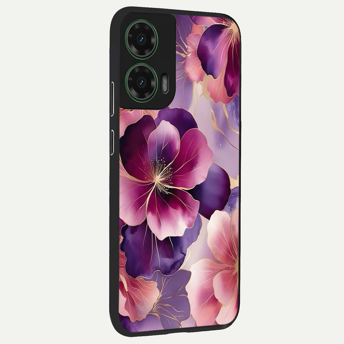  Pink Bouquet Florals back cover For Moto G35 slim fit glass case with vibrant aesthetic design