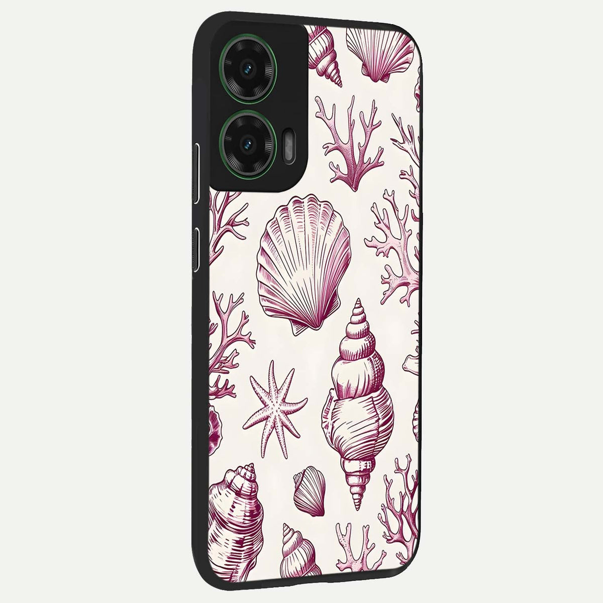  Pink Power Sparks back cover For Moto G35 slim fit glass case with vibrant aesthetic design