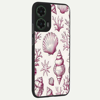  Pink Power Sparks back cover For Moto G35 slim fit glass case with vibrant aesthetic design