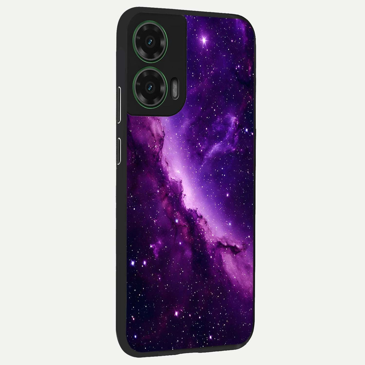 Purple Shade Sky back cover For Moto G35 slim fit glass case with vibrant aesthetic design