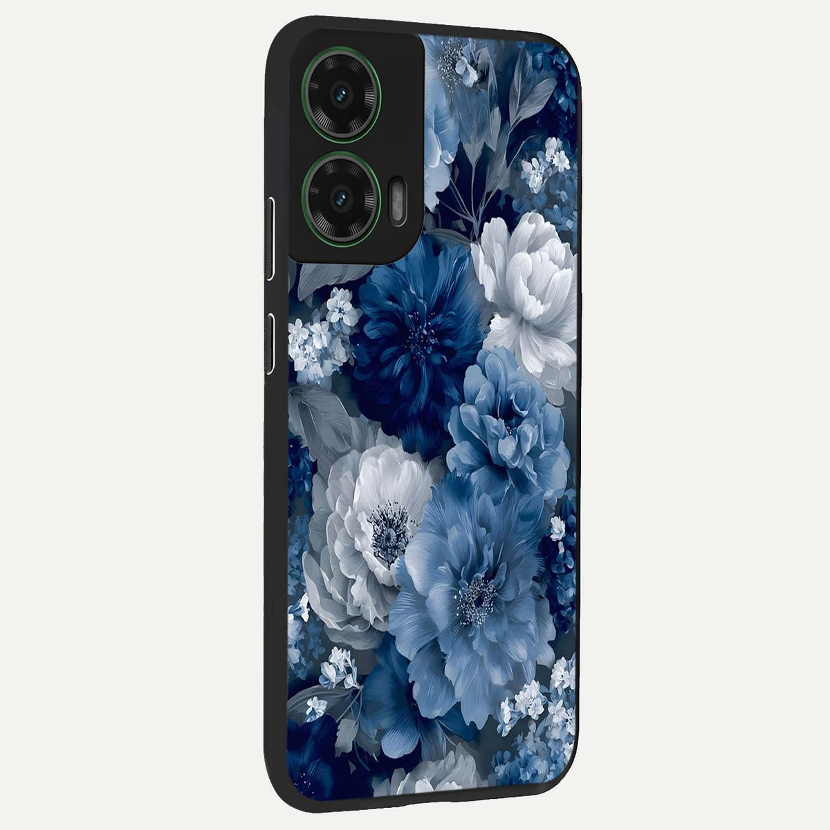  Royal Bloom Garden back cover For Moto G35 slim fit glass case with vibrant aesthetic design