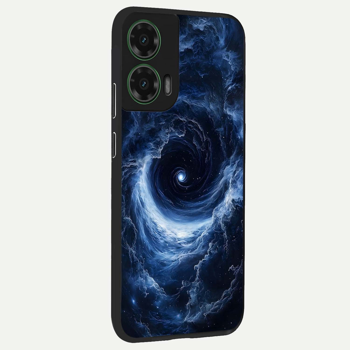 Stunning Galaxy back cover For Moto G35 slim fit glass case with vibrant aesthetic design