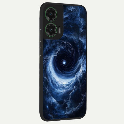  Stunning Galaxy back cover For Moto G35 slim fit glass case with vibrant aesthetic design