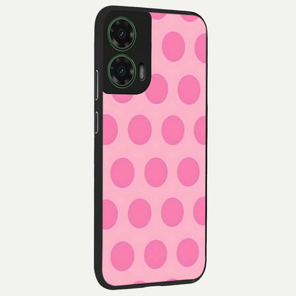  Sweet Dot Dreams back cover For Moto G35 slim fit glass case with vibrant aesthetic design