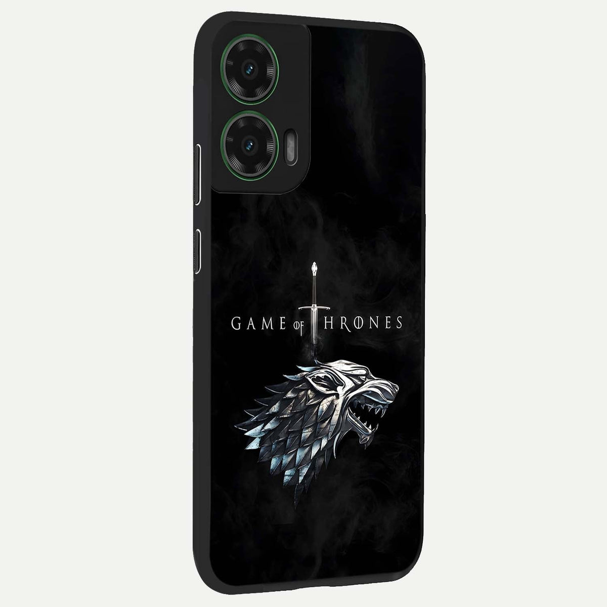  Throne Wolf Legacy back cover For Moto G35 slim fit glass case with vibrant aesthetic design