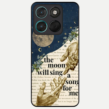  Aesthetic Divine Glass Case For Moto G57 Power back cover – full design glossy printed glass finish