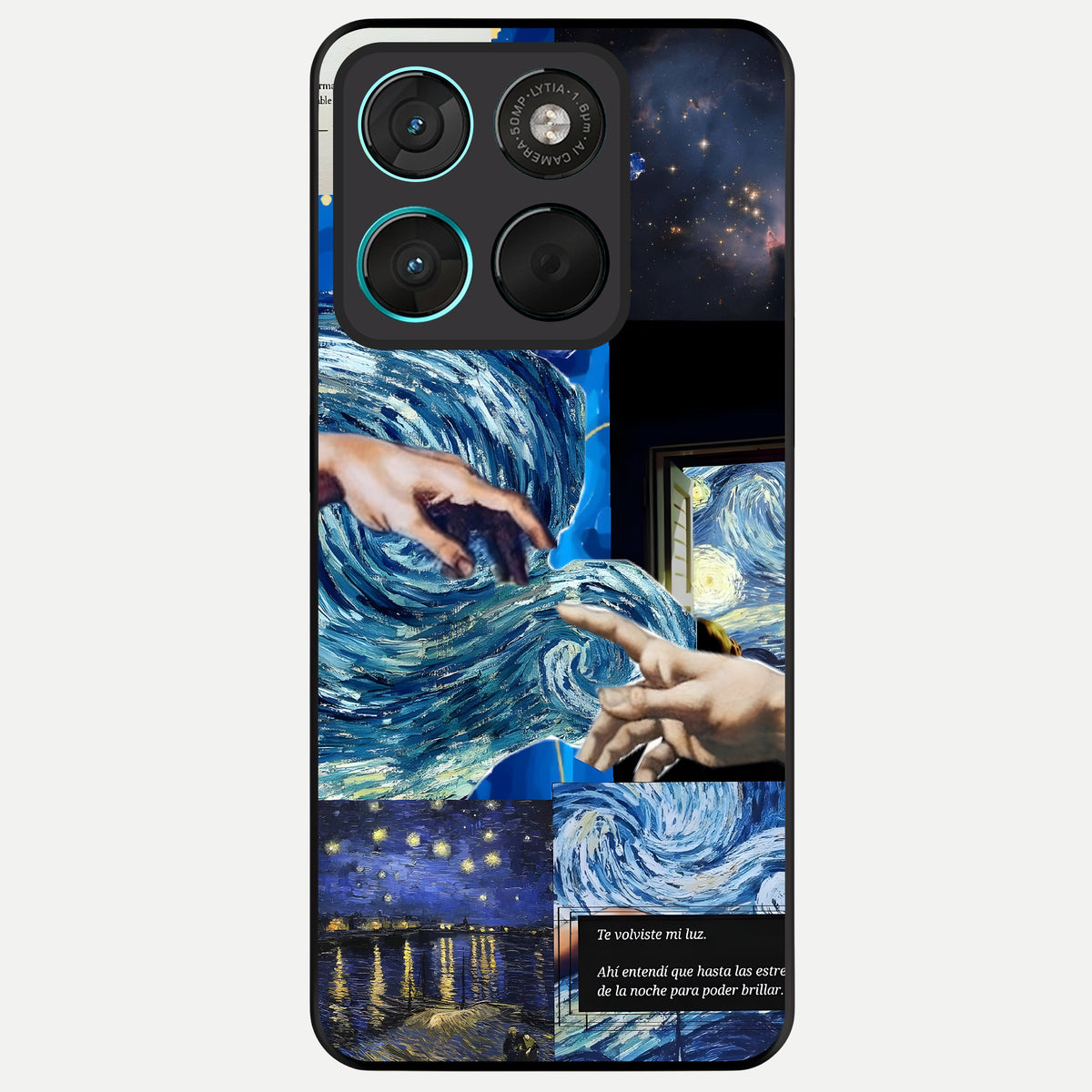  Aesthetic Vando Hands Glass Case For Moto G57 Power back cover – full design glossy printed glass finish