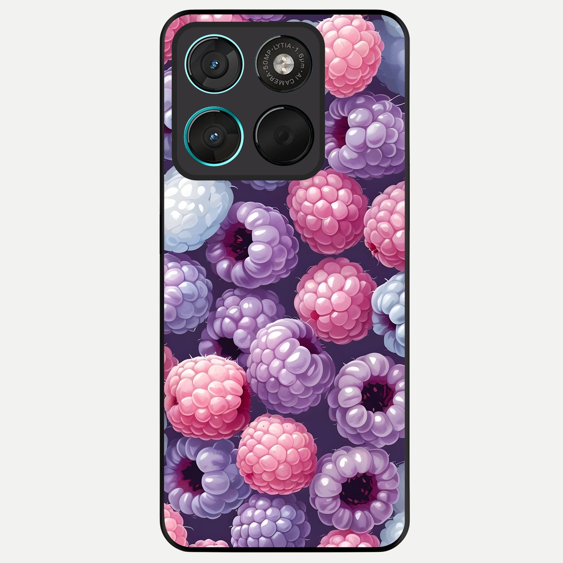  Berry Candy Pop Glass Case For Moto G57 Power back cover – full design glossy printed glass finish