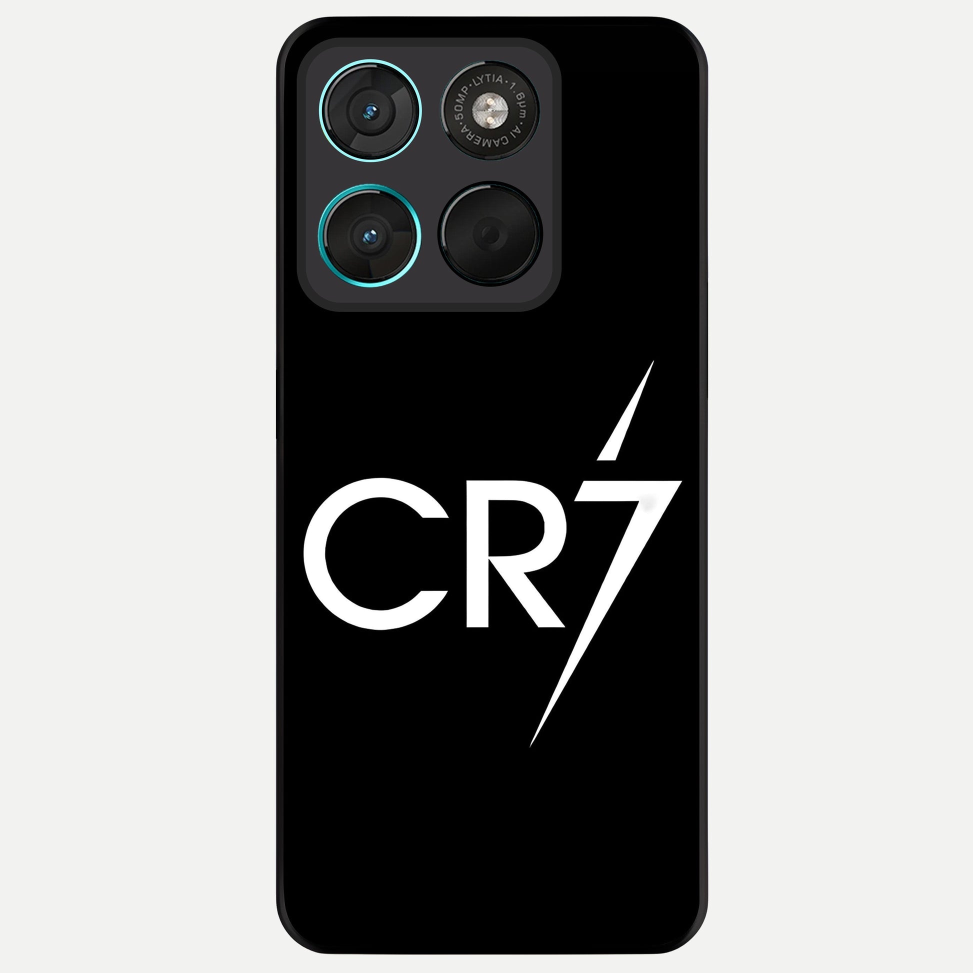  CR7 Elite Strike Glass Case For Moto G57 Power back cover – full design glossy printed glass finish