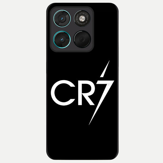  CR7 Elite Strike Glass Case For Moto G57 Power back cover – full design glossy printed glass finish
