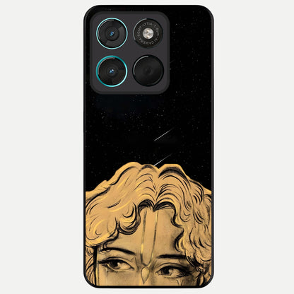  Celestial Gods Plan Glass Case For Moto G57 Power back cover – full design glossy printed glass finish