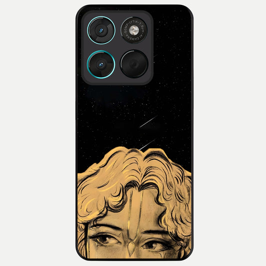  Celestial Gods Plan Glass Case For Moto G57 Power back cover – full design glossy printed glass finish
