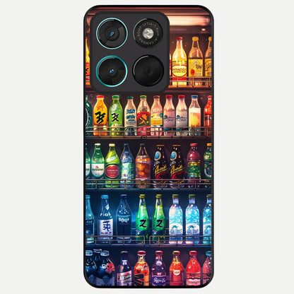  Colorfull Tree Glass Case For Moto G57 Power back cover – full design glossy printed glass finish