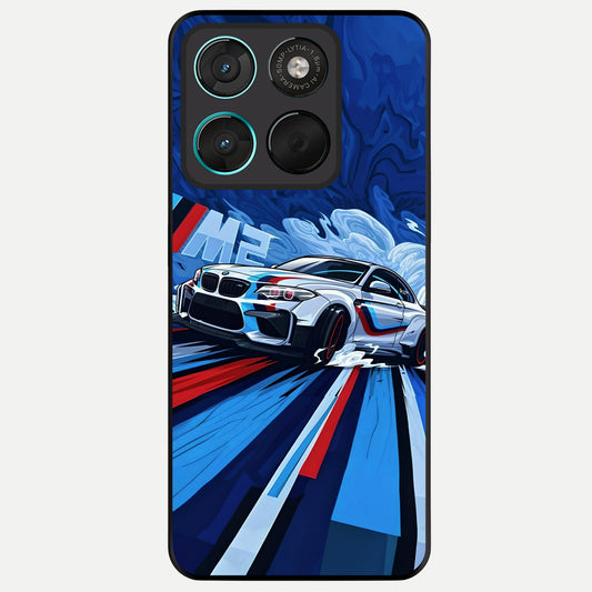  Drift Power Rush Glass Case For Moto G57 Power back cover – full design glossy printed glass finish