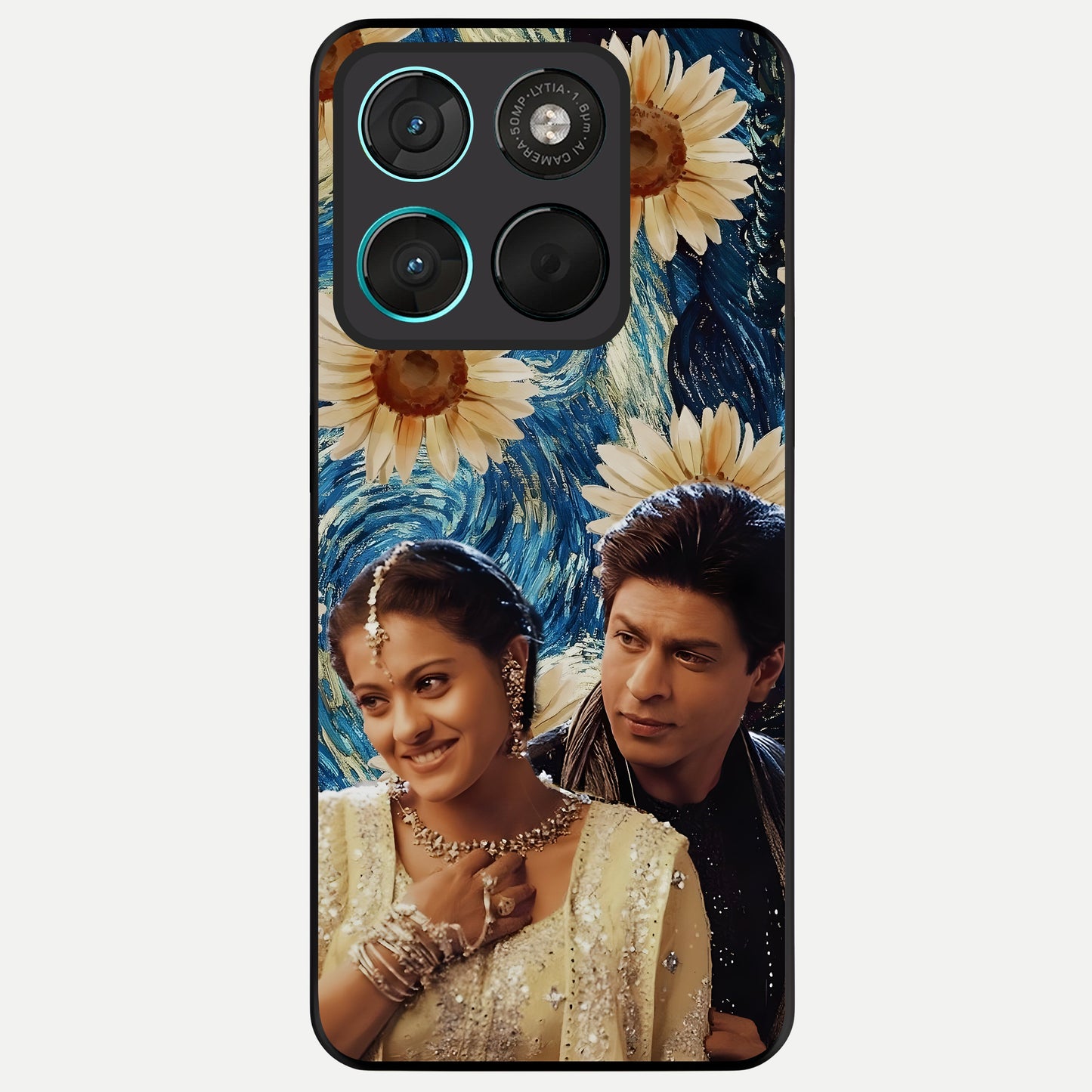  Eternal Love Story Glass Case For Moto G57 Power back cover – full design glossy printed glass finish