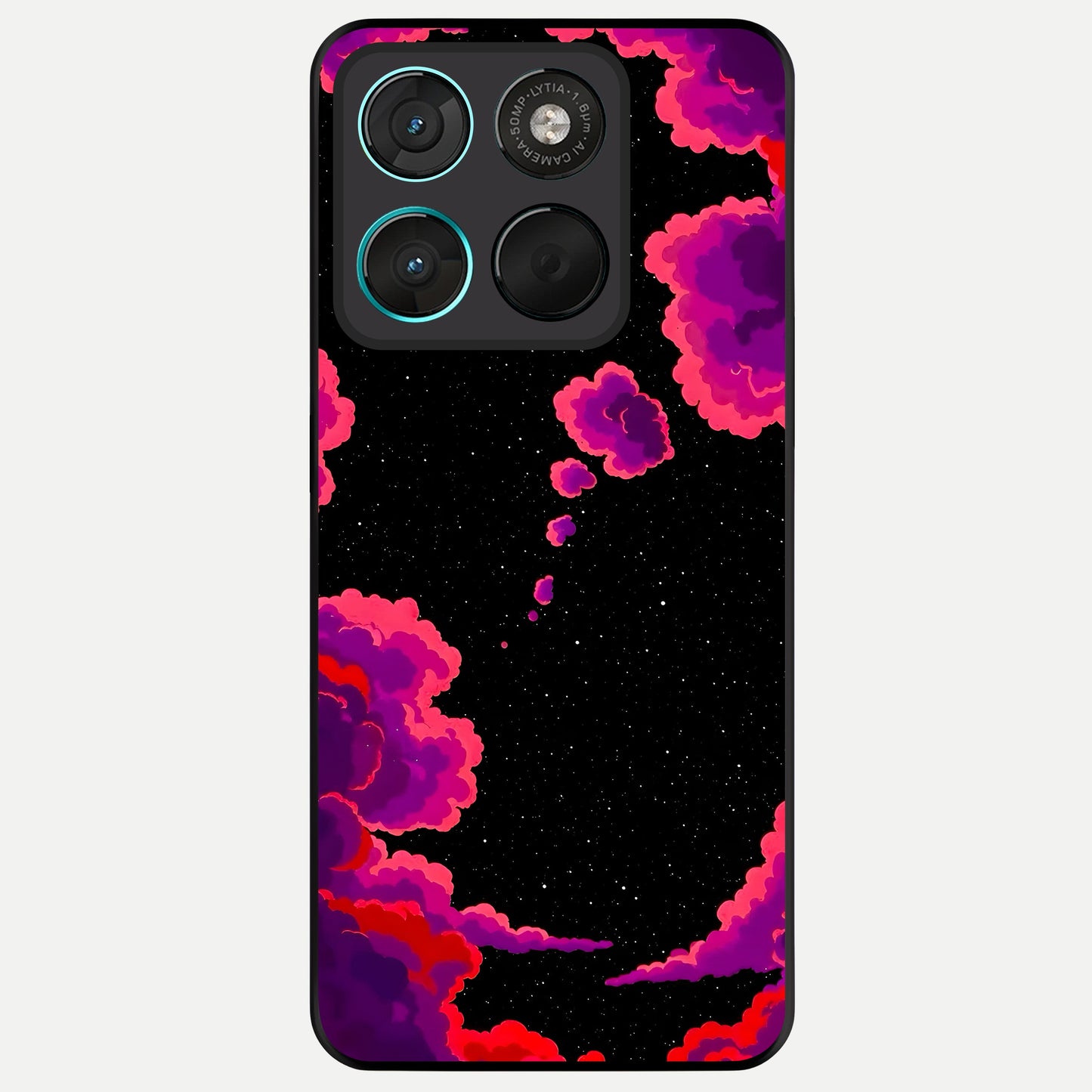  Galaxy Dream Frame Glass Case For Moto G57 Power back cover – full design glossy printed glass finish