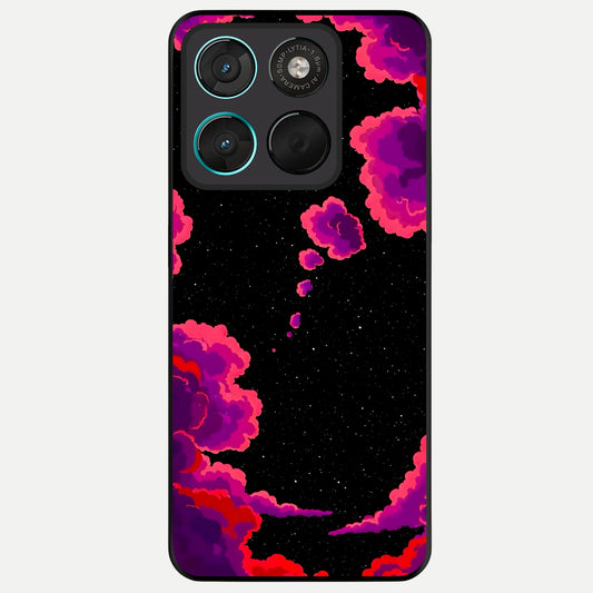 Galaxy Dream Frame Glass Case For Moto G57 Power back cover – full design glossy printed glass finish