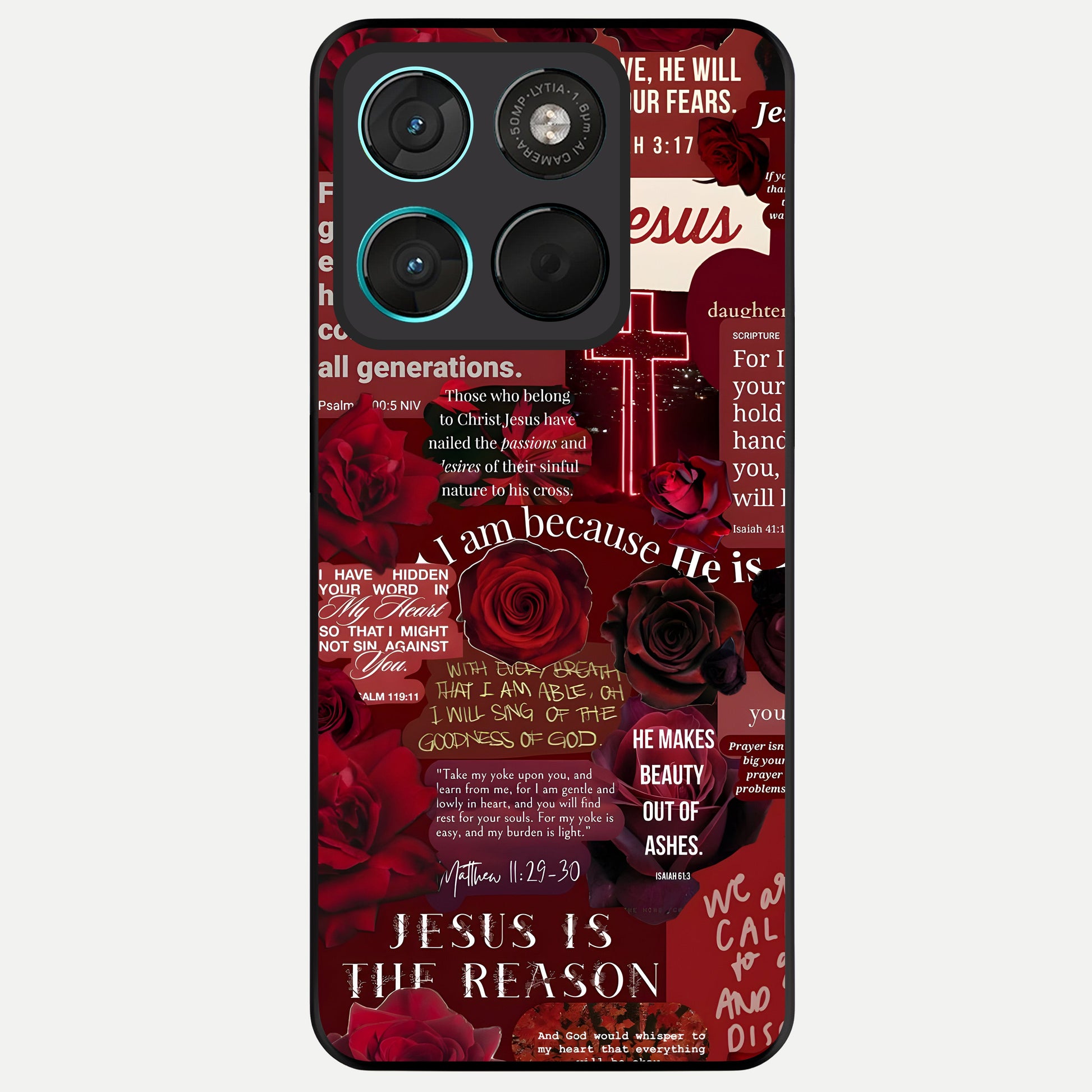  Jesus Love Heals Glass Case For Moto G57 Power back cover – full design glossy printed glass finish