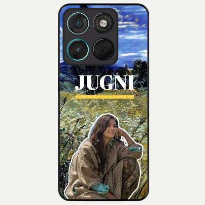  Jugni Soul Vibes Glass Case For Moto G57 Power back cover – full design glossy printed glass finish