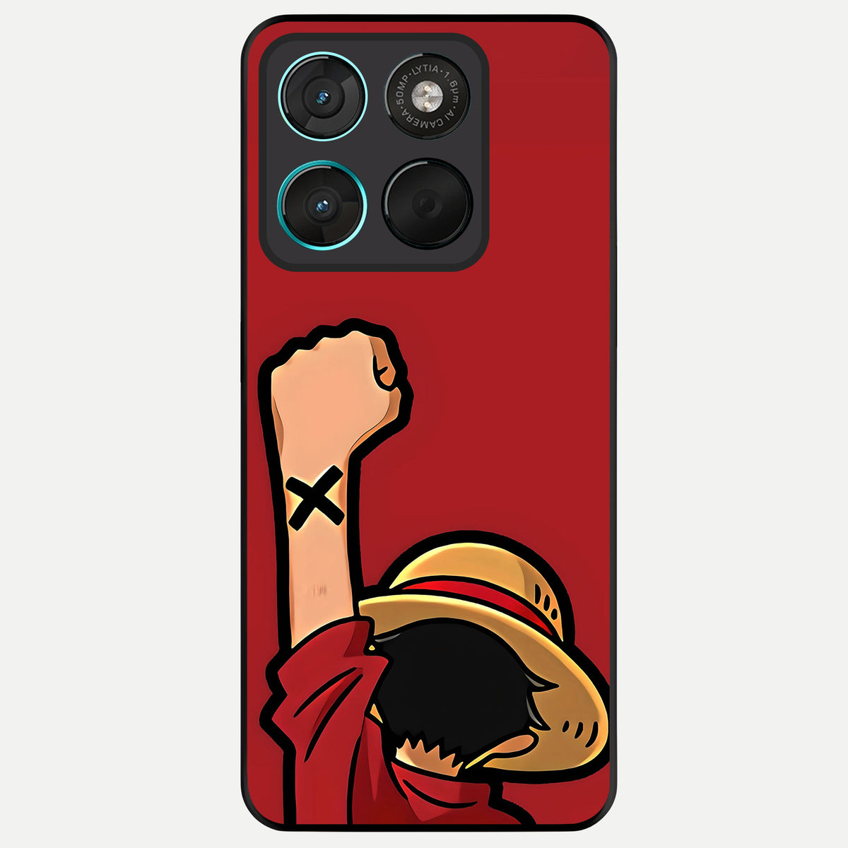  Luffy X Spirit Glass Case For Moto G57 Power back cover – full design glossy printed glass finish