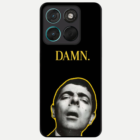  Mr Bean Damn Glass Case For Moto G57 Power back cover – full design glossy printed glass finish