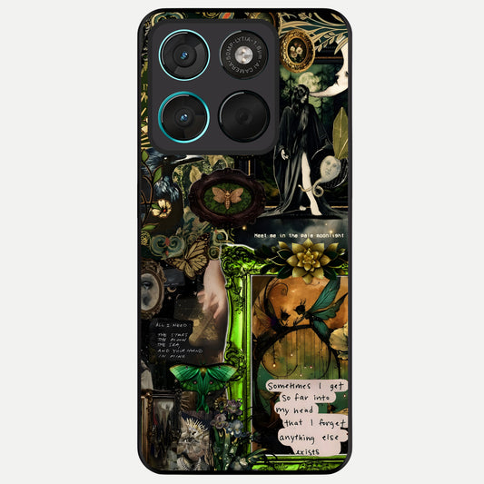  Mystic Woods Secret Glass Case For Moto G57 Power back cover – full design glossy printed glass finish